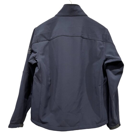 T-Tech by Tumi Men's Soft Shell Zip Jacket, NWT, Navy Gray, L - Picture 2 of 9